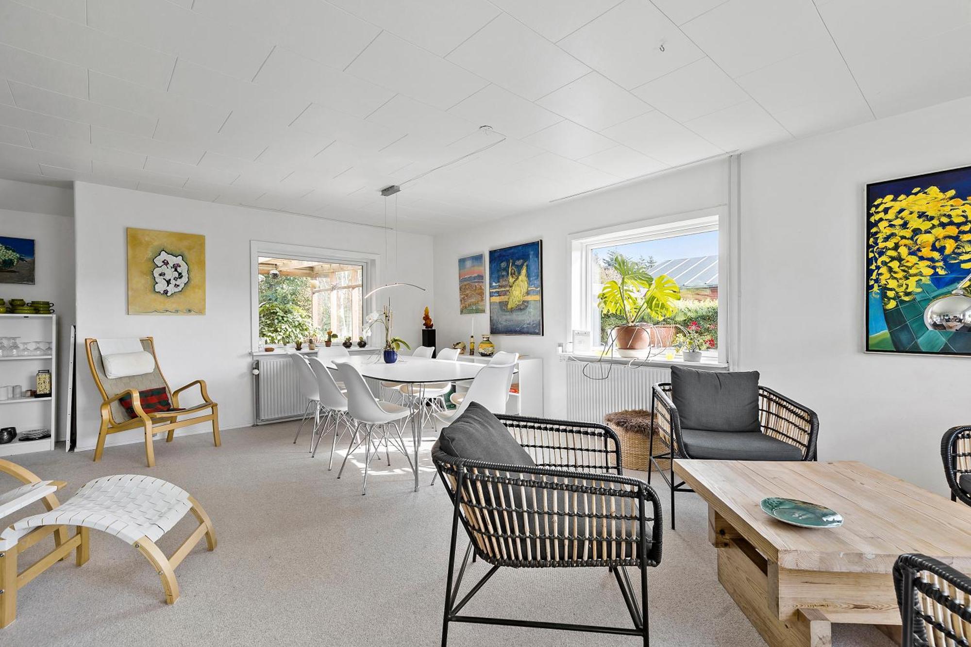 Logi i hus med kunst og have Bed & Breakfast Vestervig Eksteriør bilde